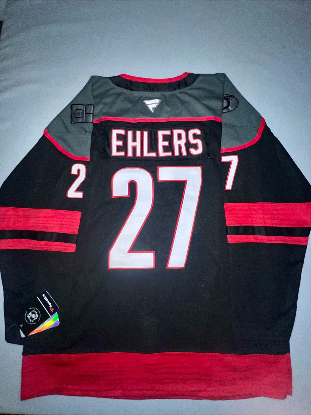 Carolina Hurricanes Stanley cup Nikolaj Ehlers #27 Hockey Jersey black Size 54